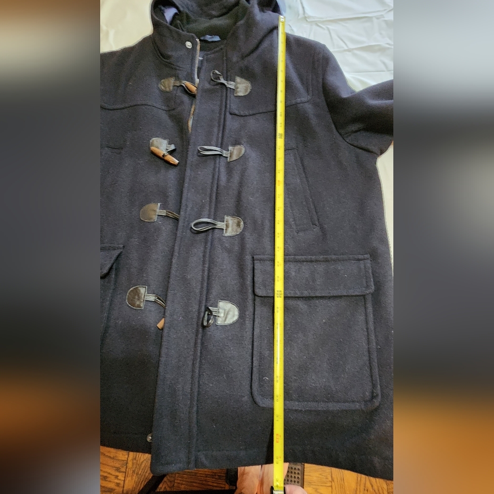 Tommy Hilfiger Navy Blue Toggle Coat peacoat
